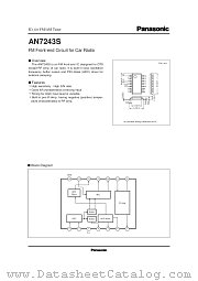 AN7243S datasheet pdf Panasonic