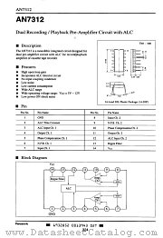 AN7312 datasheet pdf Panasonic