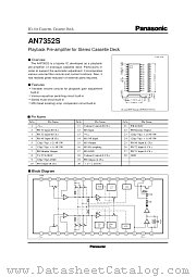 AN7352S datasheet pdf Panasonic
