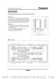 AN7353S datasheet pdf Panasonic