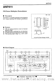 AN7411 datasheet pdf Panasonic