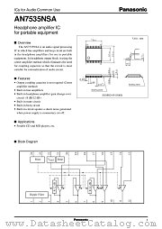 AN7535NSA datasheet pdf Panasonic