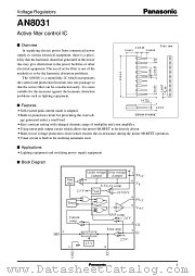 AN8031 datasheet pdf Panasonic