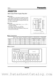 AN8072 datasheet pdf Panasonic