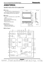 AN8470NSA datasheet pdf Panasonic