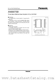 AN8807 datasheet pdf Panasonic