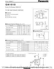 GN1010 datasheet pdf Panasonic