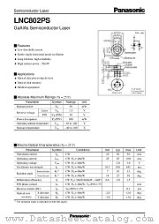 LNC802PS datasheet pdf Panasonic