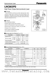 LNC803PS datasheet pdf Panasonic