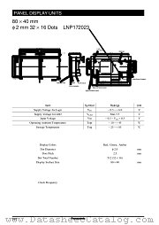 LNP172023 datasheet pdf Panasonic