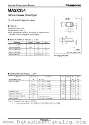 MA2X334 datasheet pdf Panasonic