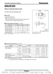 MA2X335 datasheet pdf Panasonic