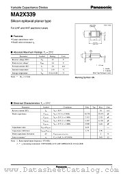 MA2X339 datasheet pdf Panasonic