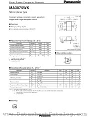 MA3075WK datasheet pdf Panasonic