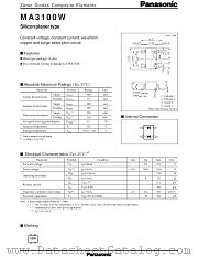 MA3100W datasheet pdf Panasonic
