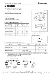 MA3XD17 datasheet pdf Panasonic