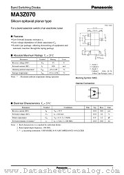 MA3Z070 datasheet pdf Panasonic