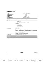 MN103S57G datasheet pdf Panasonic