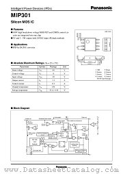 MIP301 datasheet pdf Panasonic