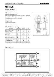MIP506 datasheet pdf Panasonic