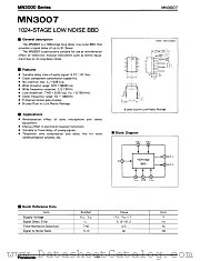 MN3007 datasheet pdf Panasonic