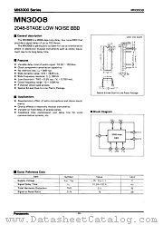 MN3008 datasheet pdf Panasonic