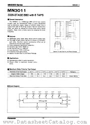 MN3011 datasheet pdf Panasonic