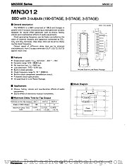 MN3012 datasheet pdf Panasonic