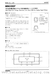 MN3207 datasheet pdf Panasonic