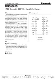 MN38662S datasheet pdf Panasonic