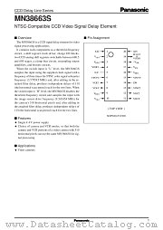 MN38663S datasheet pdf Panasonic
