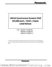 MN4SV17160BT-80 datasheet pdf Panasonic