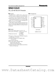 MN6153UC datasheet pdf Panasonic