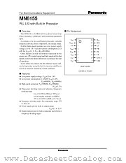 MN6155 datasheet pdf Panasonic