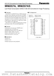 MN6557A datasheet pdf Panasonic