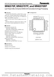 MN6570F datasheet pdf Panasonic