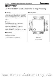 MN65771F datasheet pdf Panasonic