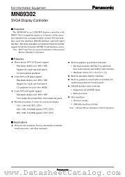 MN89302 datasheet pdf Panasonic