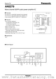 AN5279 datasheet pdf Panasonic