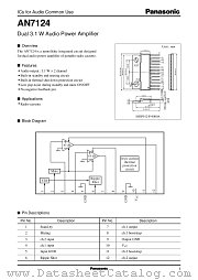 AN7124 datasheet pdf Panasonic