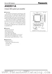 AN22011A datasheet pdf Panasonic