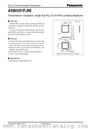 AN6591FJM datasheet pdf Panasonic