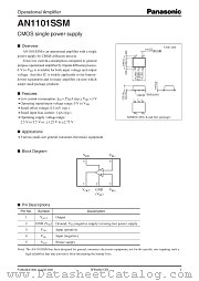 AN1101SSM datasheet pdf Panasonic