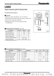 LN65 datasheet pdf Panasonic
