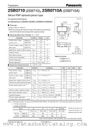 2SB0710 datasheet pdf Panasonic