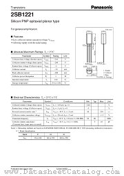 2SB1221 datasheet pdf Panasonic