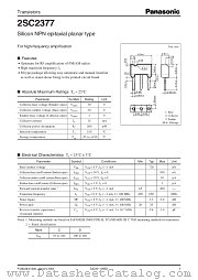 2SC2377 datasheet pdf Panasonic