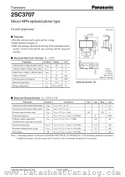2SC3707 datasheet pdf Panasonic