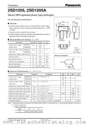 2SD1205 datasheet pdf Panasonic