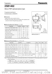 2SB1462 datasheet pdf Panasonic